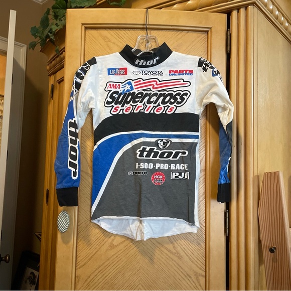 Vintage Thor kids super cross tee shirt size medium - Picture 3 of 4